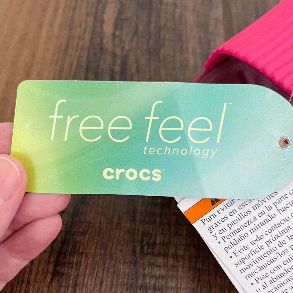 Crocs Getaway Groove Chunky Platform Sandal Strappy Size 7 Dragon Fruit Pink - Picture 12 of 14